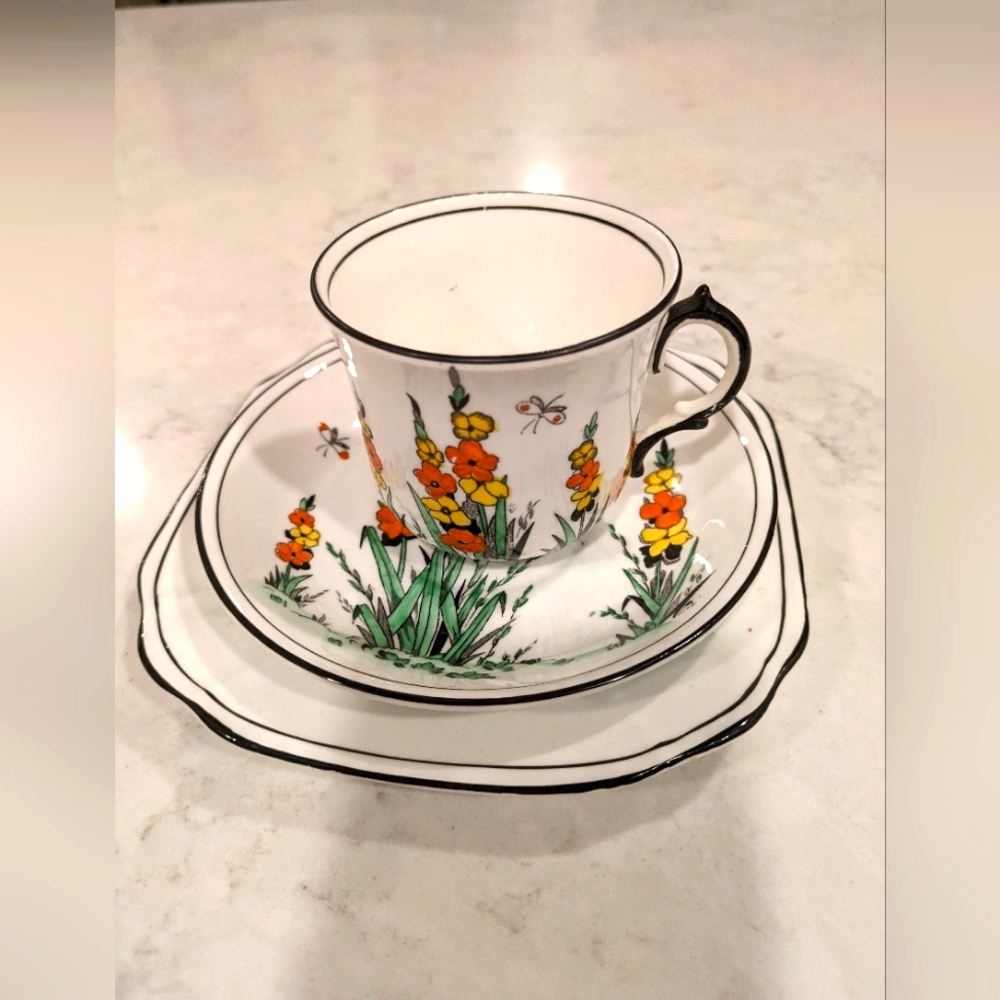 Plate,  Tea Cup & Saucer